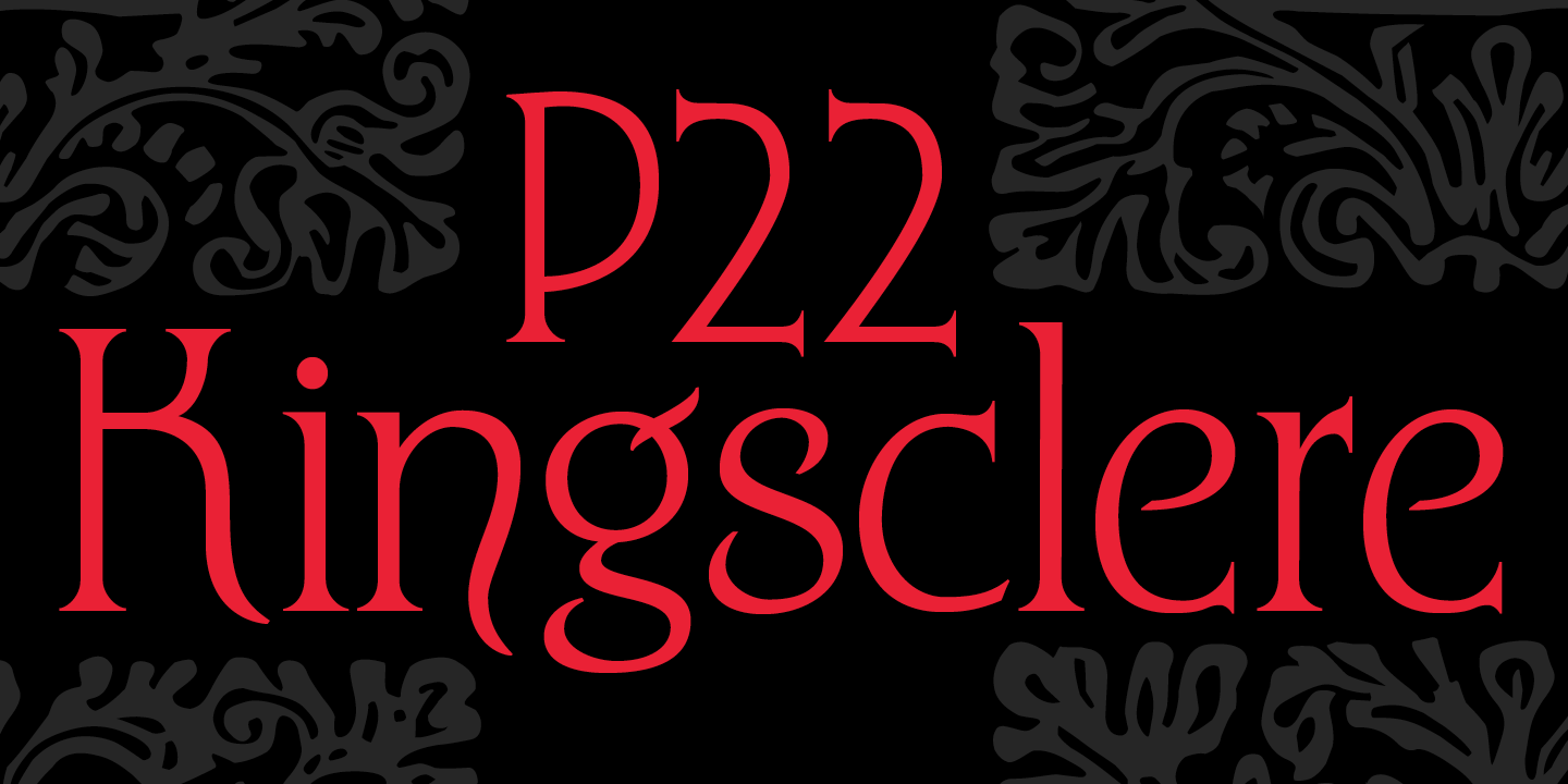 Ejemplo de fuente P22 Kingsclere Regular